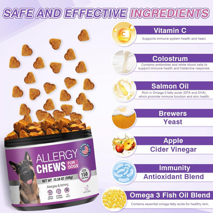 Dog Allergy Chews - Allergy and Itching Skin Relief