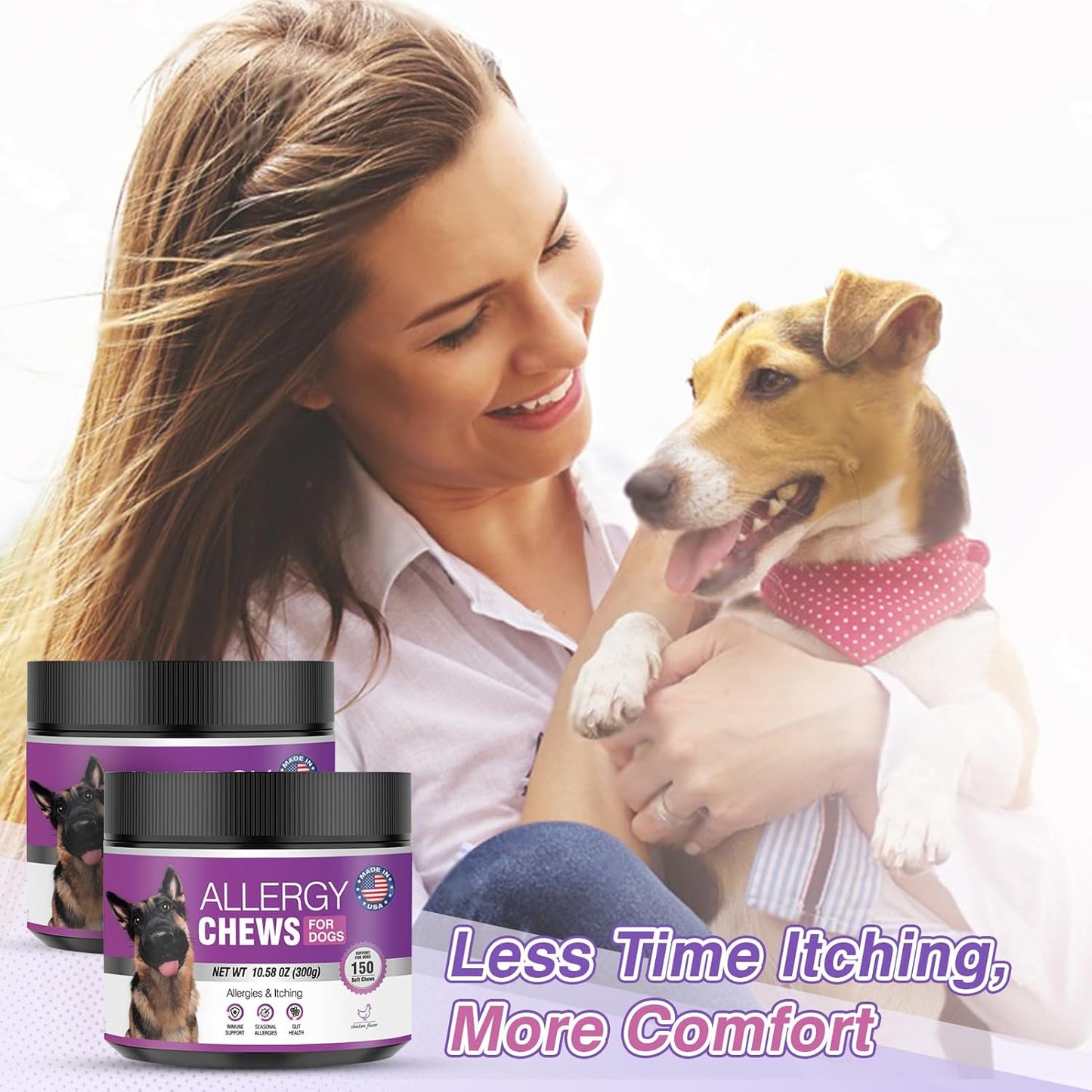 Dog Allergy Chews - Allergy and Itching Skin Relief