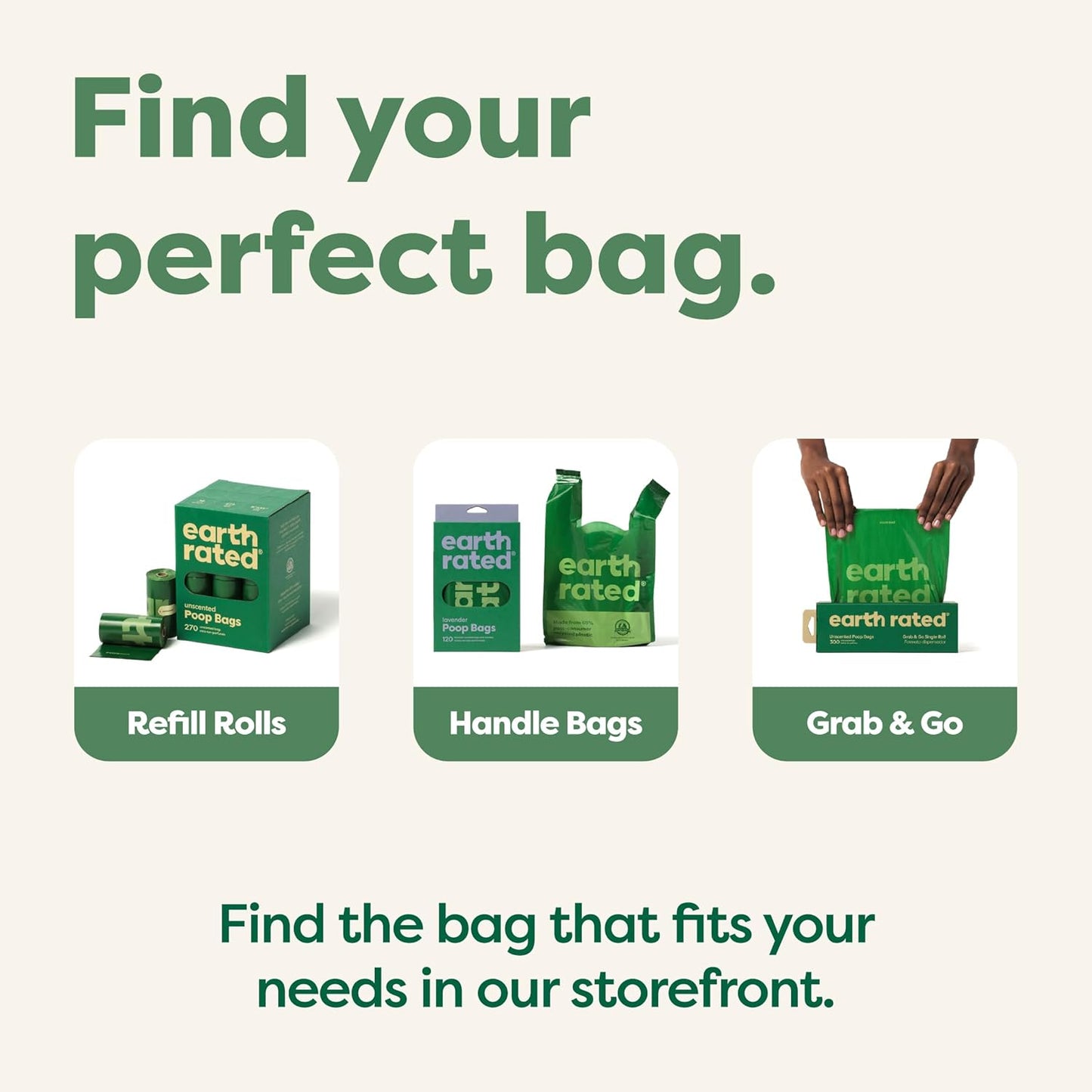 Earth Rated, Unscented Dog Poop Bags