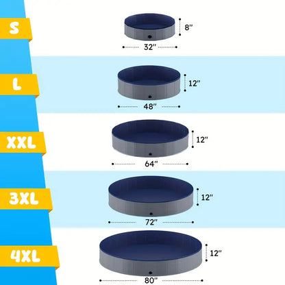 Dog Swimming Pool - Foldable Dog Pet Bath Pool