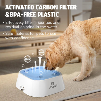 1.5L No-Spill Zero Splash Dog Water Bowl