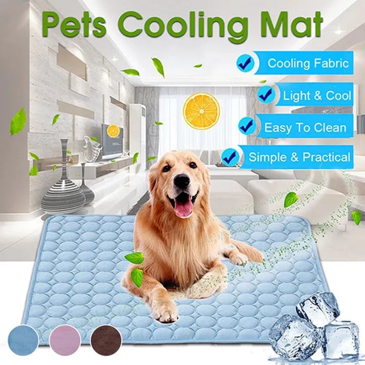 Pet Cooling Mat - Instant Heat Relief Dog Bed for Summer