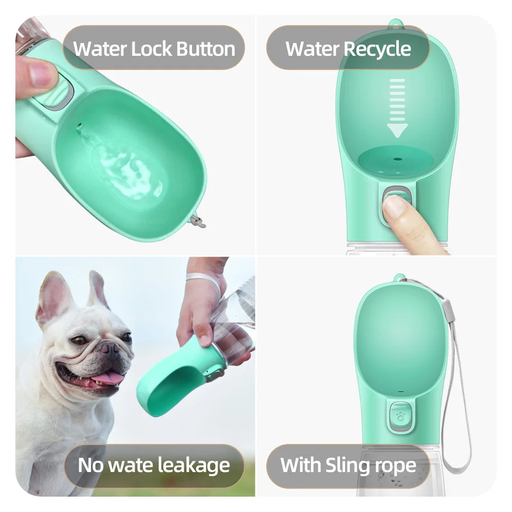Leak Proof Portable Dog Water Bottle Drinking Feeder