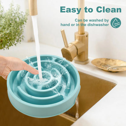 Non Slip Anti-Gulping Pet Dog Slow Feeder Bowl