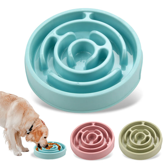 Non Slip Anti-Gulping Pet Dog Slow Feeder Bowl
