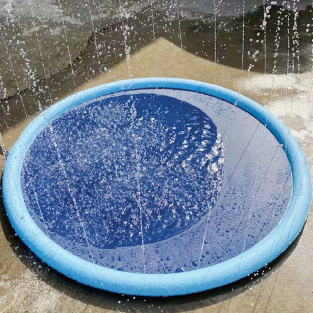 Dog Splash Pad Anti-Slip Dog Sprinkler Pool for Dogs