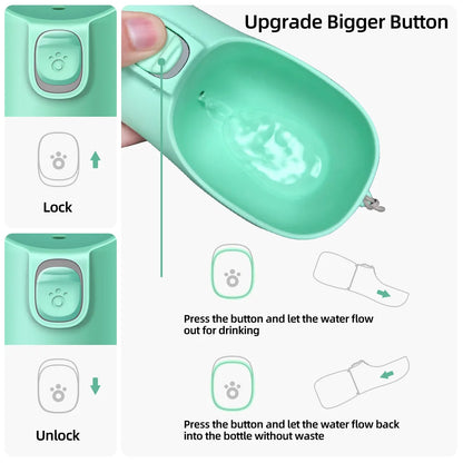 Leak Proof Portable Dog Water Bottle Drinking Feeder